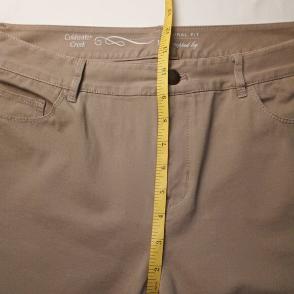 Coldwater Creek Cropped Leg Jeans Size 10 Natural Fit Mid Rise Straight Leg - Picture 7 of 9